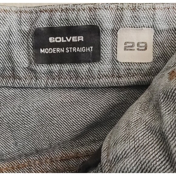 Volcom Jeans Womens 29 Blue Denim Solver Modern Straight Stretch Pocket … - Picture 2 of 16